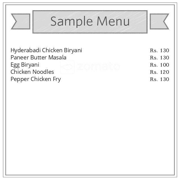 Menu at CoCoNuT ResTauRanT, Salem, Coconut Restaurant