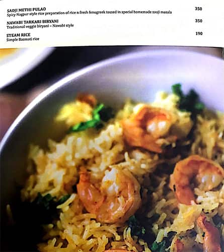 Palates menu