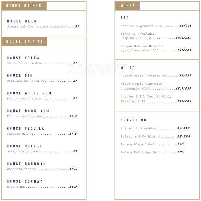 The Whip Menu, Menu for The Whip, Mayfair, London - Zomato UK