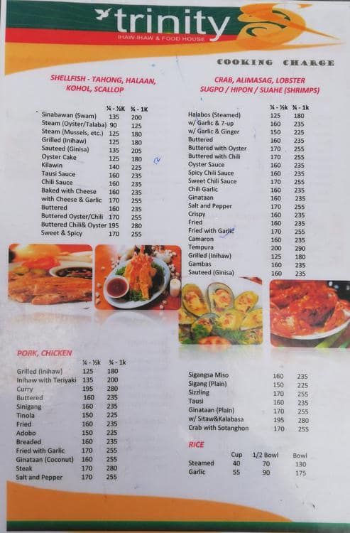 Trinity Menu, Menu for Trinity, Libertad, Pasay City - Zomato Philippines