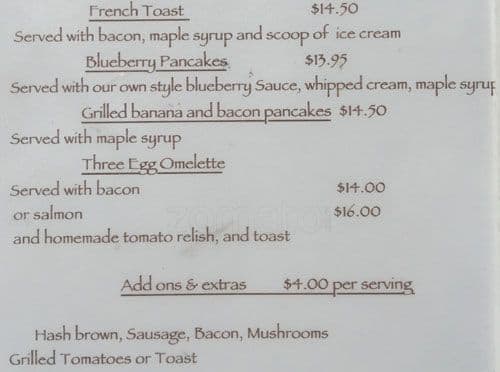 neptune cafe menu