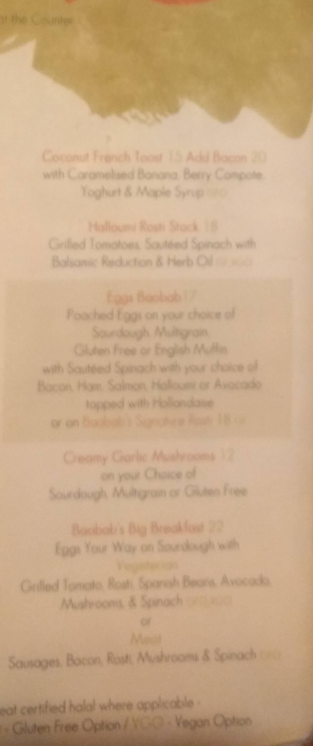 Menu At Baobab Cafe Wellington menu-at-baobab-cafe-wellington