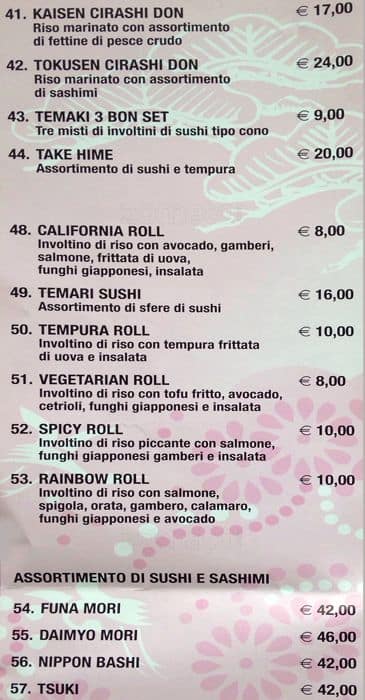 Menu di Bishoku Kobo 