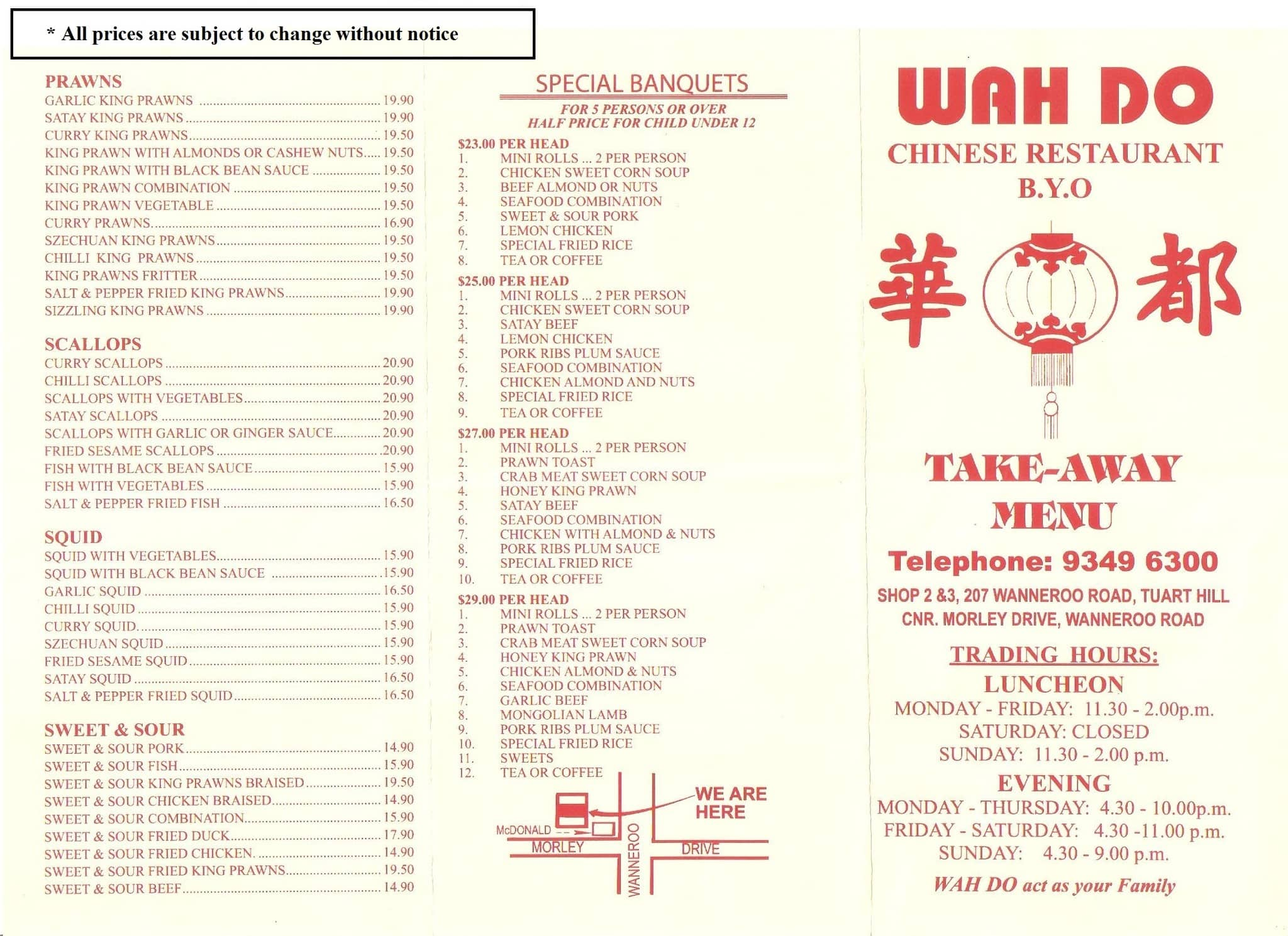 China Wok Menu Chinese Restaurant