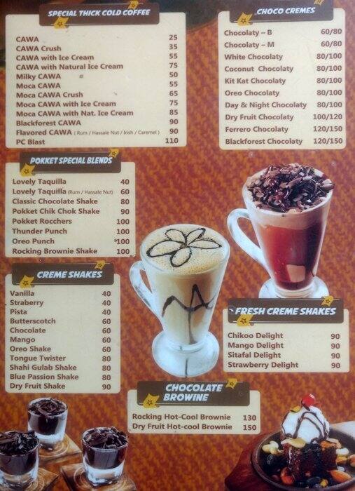 Pokket Cafe Menu, Menu for Pokket Cafe, Chandan Nagar, Pune Zomato