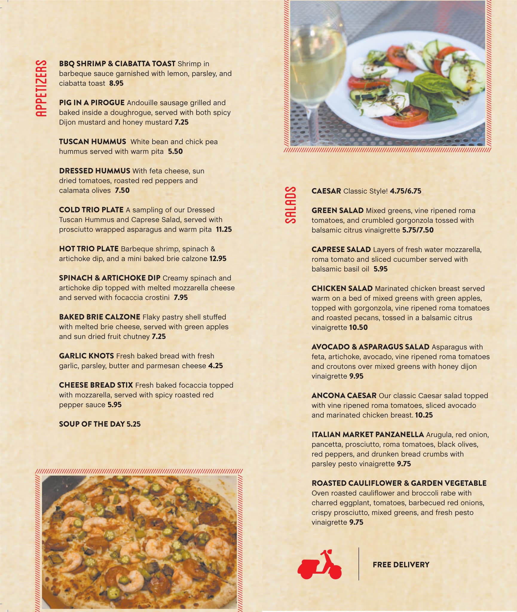 Reginelli's Pizzeria Menu - Urbanspoon/Zomato