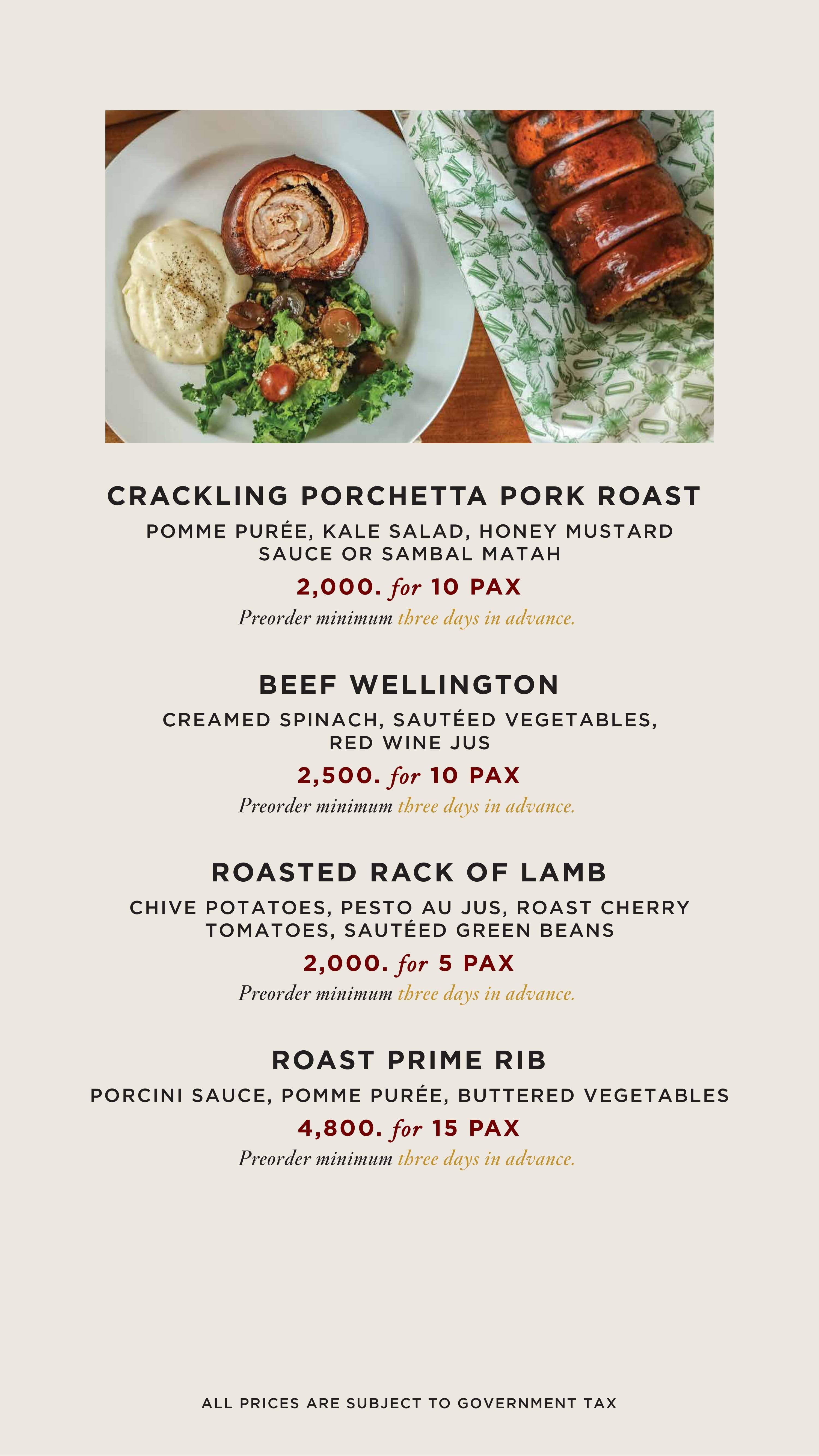 Bistecca Menu Menu For Bistecca Scbd Jakarta