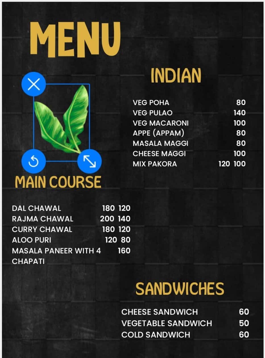 Menu of Mix Of Flavours, Gill Road, Ludhiana