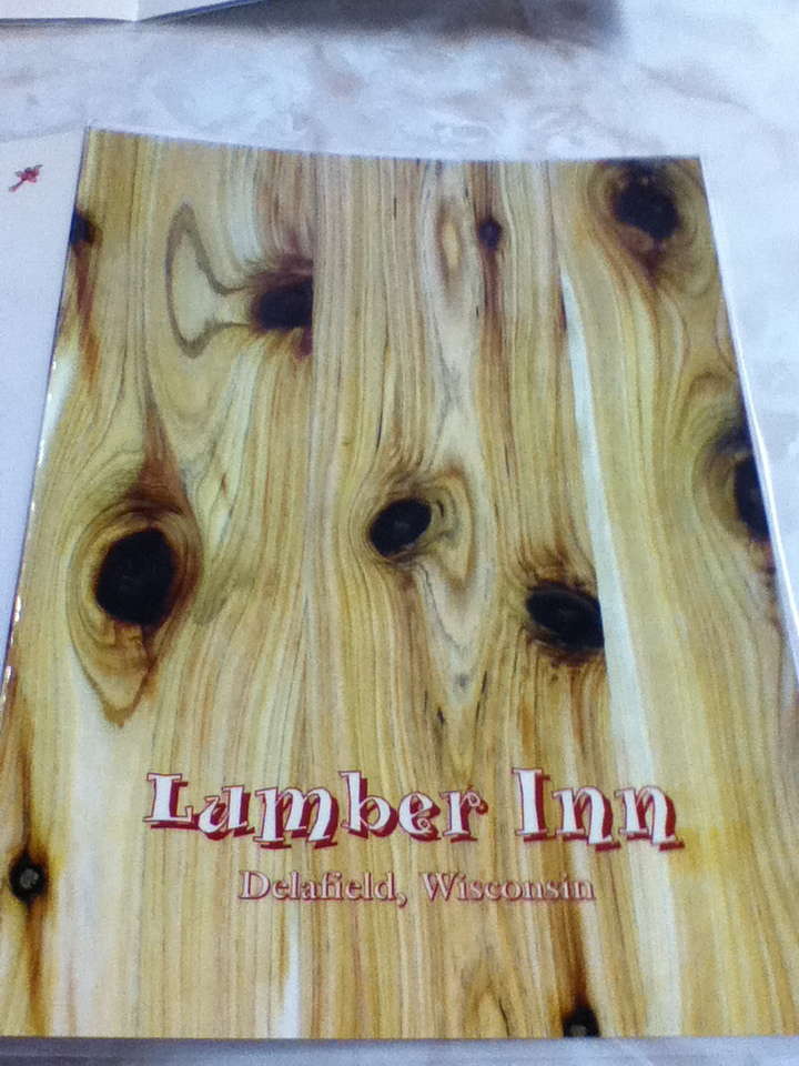 Menu at Lumber Inn restaurant, Delafield