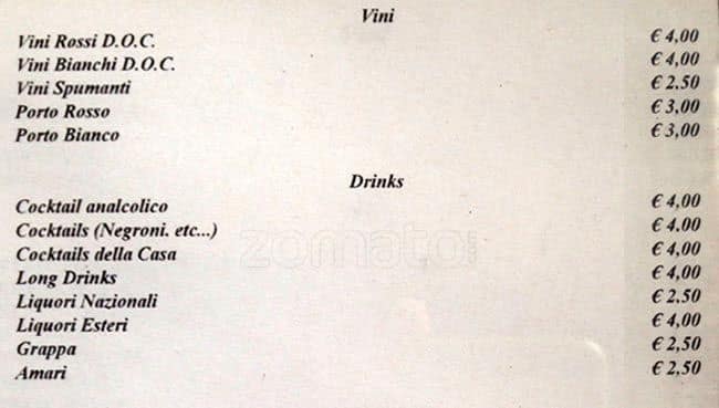 Menu di Boccon d.o.c 