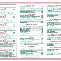 Great Wall Chinese Food Menu Menu For Great Wall Chinese Food