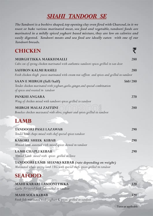 Cloud Nine Roof Top Restaurant Menu Zomato