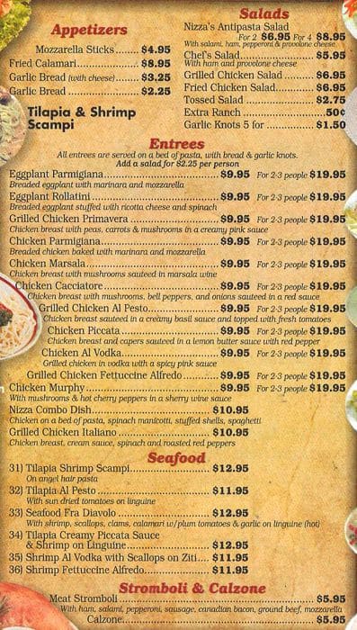 Hysen's Nizza Pizza Menu, Menu for Hysen's Nizza Pizza, Westside, Fort ...