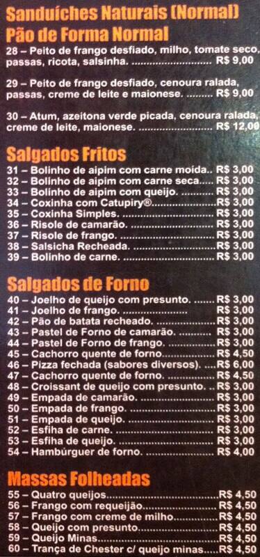 Faceburguer cardápio