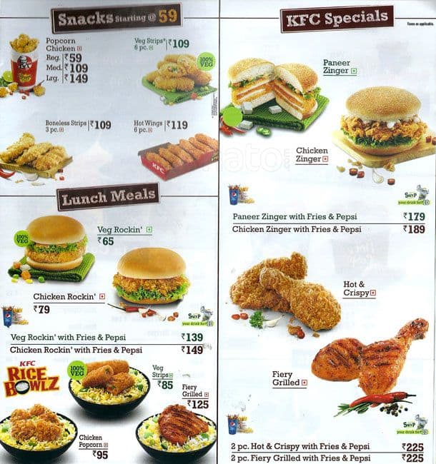 KFC Menu, Menu for KFC, Kondhwa, Pune - Zomato