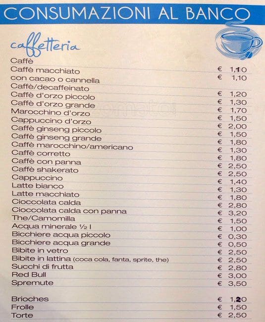 Menu di Il Cremino 