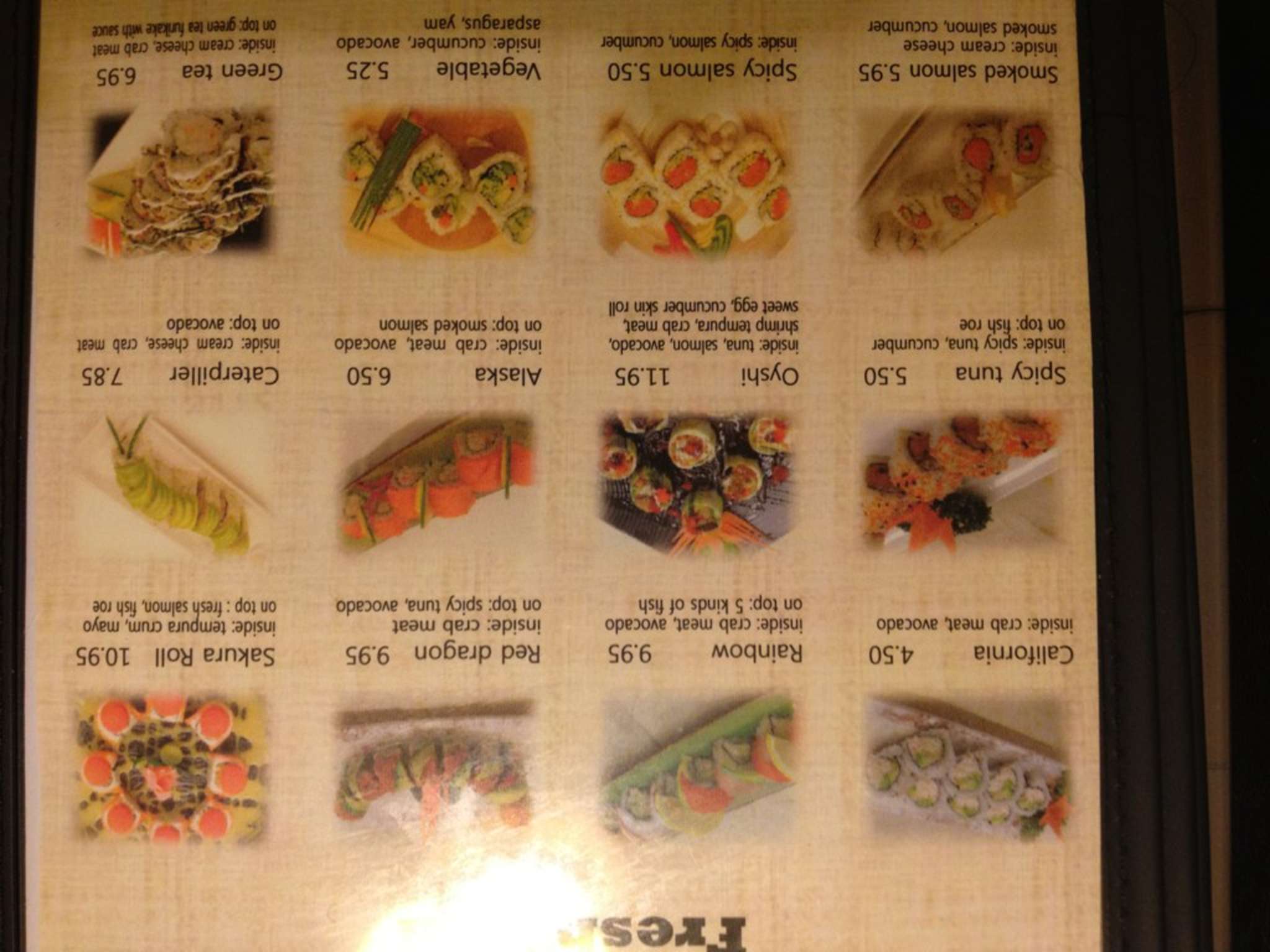 Menu at Roll'n Pin Asian Restaurant, Brandon