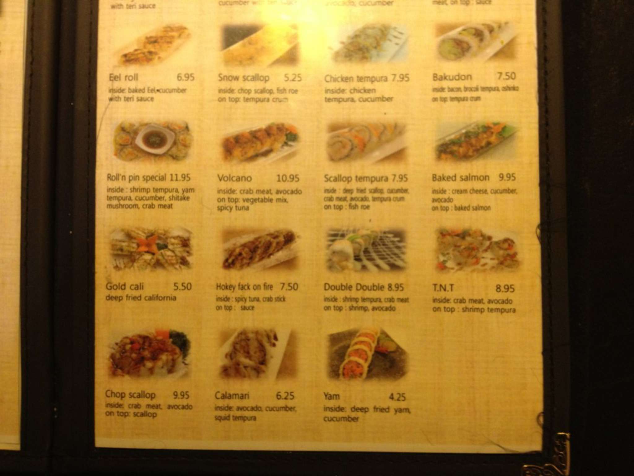 Menu at Roll'n Pin Asian Restaurant, Brandon