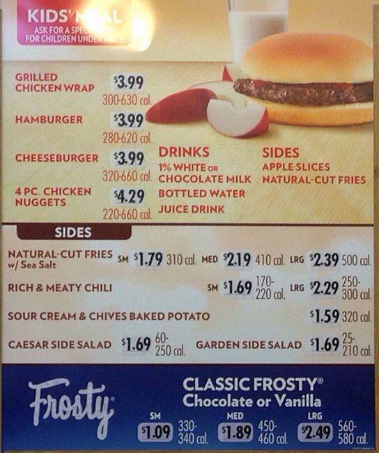 Carta de Wendy's