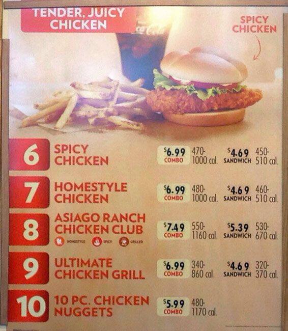 Carta de Wendy's