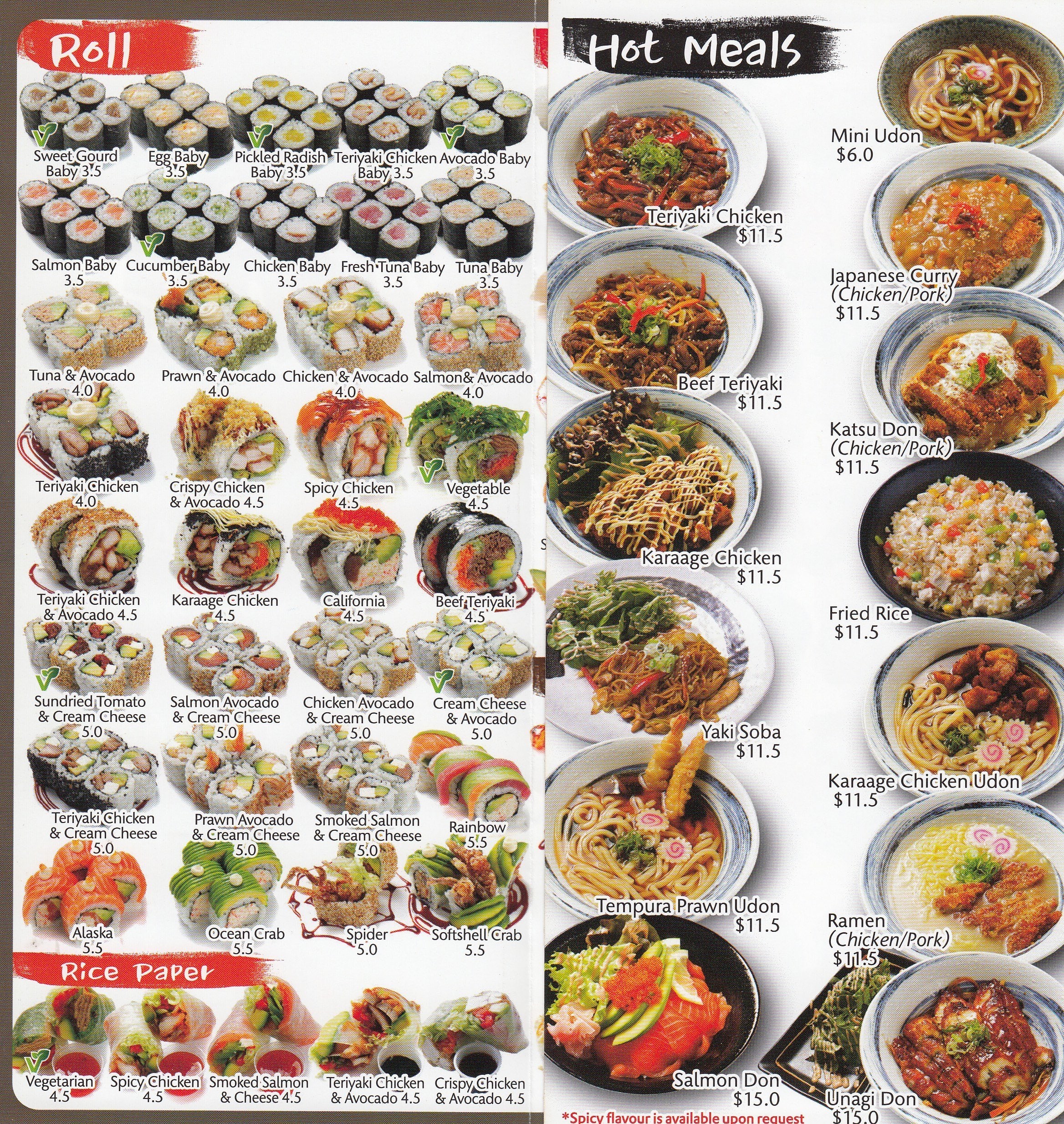 Sintético 97+ Foto Carta Sushi Roll Menú Precios 2020 El último