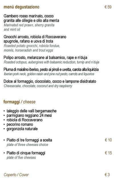 Menu di Michelangelo Bistrò & More 