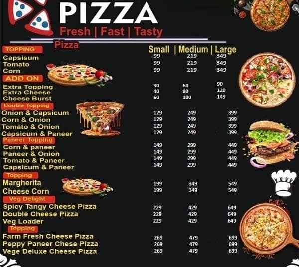 Menu of Romeo Pizza, Gaur City 2, Greater Noida