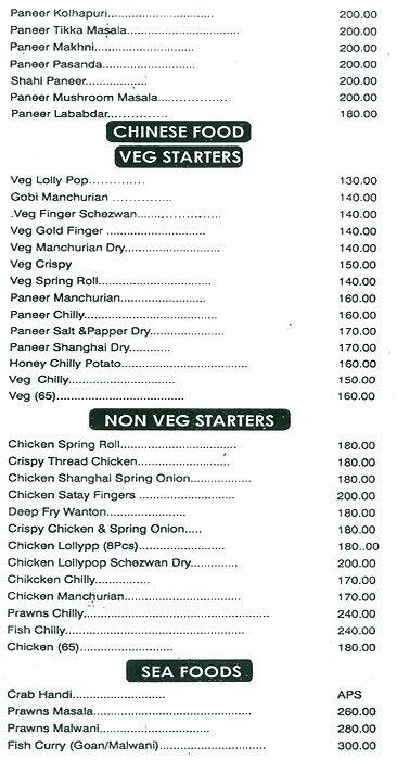 Menu at Smoking Bones - The Taste Of Awadh, Navi Mumbai