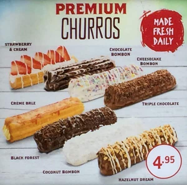 Spanish Doughnuts Menu, Menu for Spanish Doughnuts, Docklands