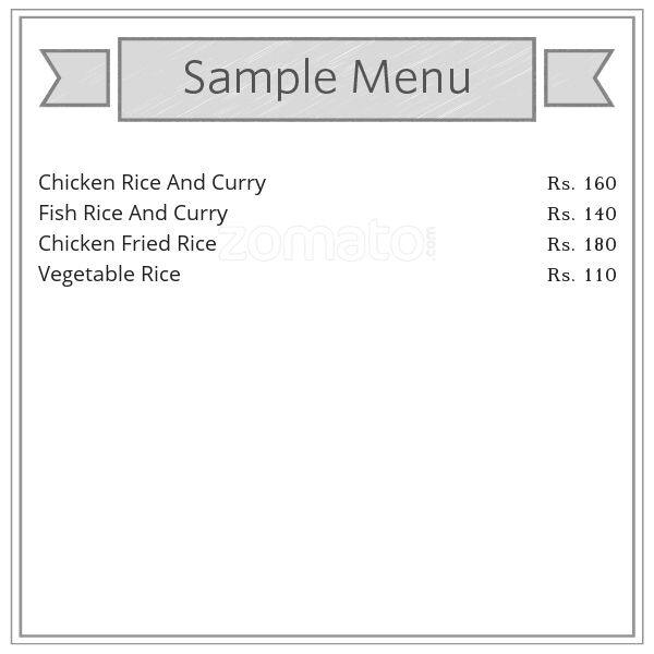 Vits Food menu