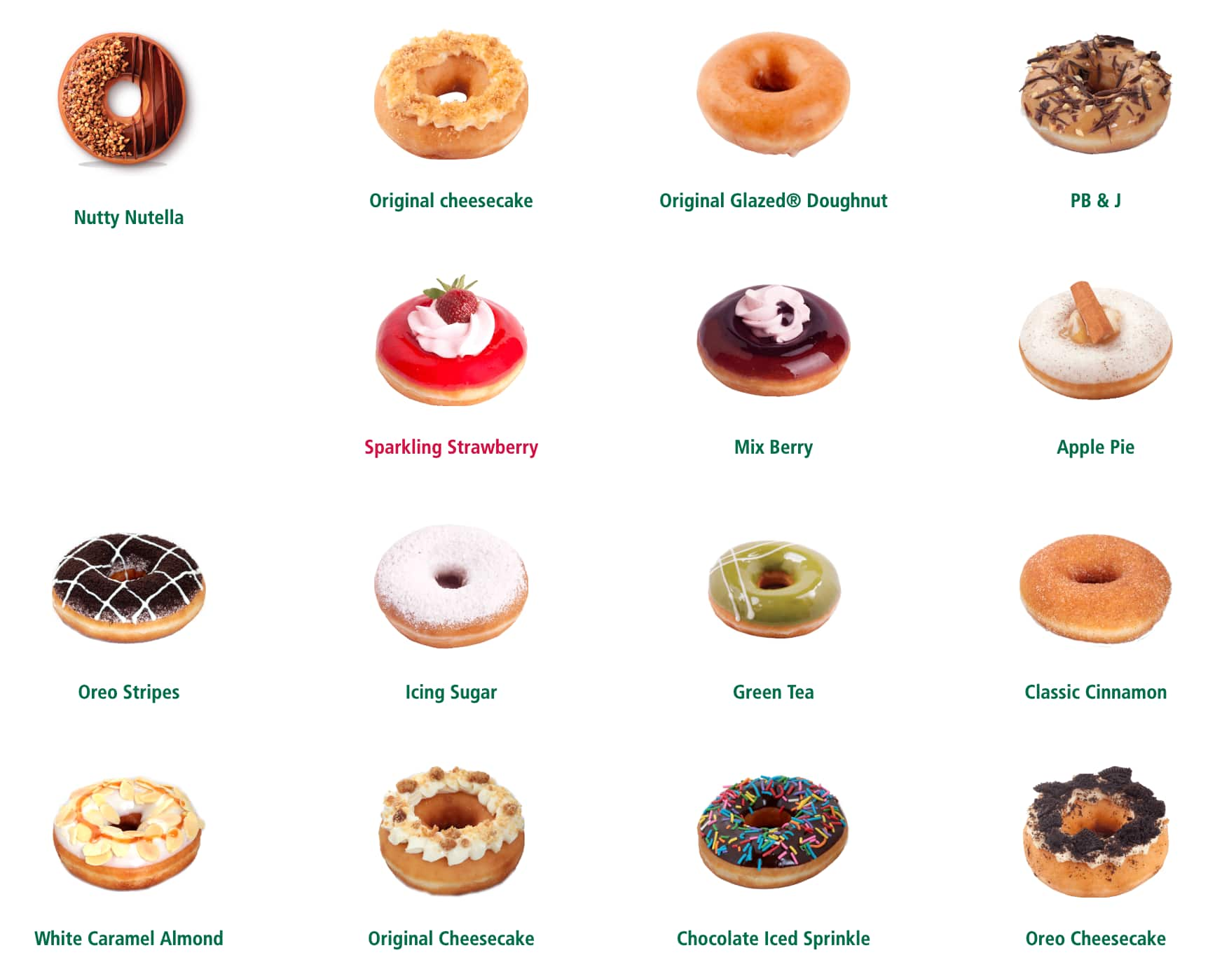 Assorted Krispy Kreme Donuts Menu Indonesia - Krispy Kreme Doughnuts ...