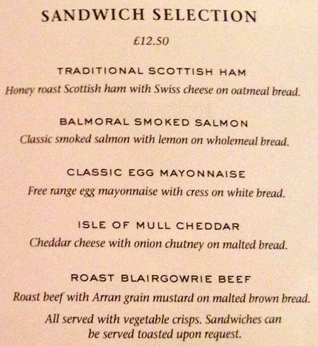 Palm Court Balmoral Hotel Princes Street New Town Edinburgh