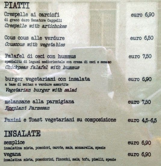 Menu di Semprebio - Partner Ecosistema Naturasì 