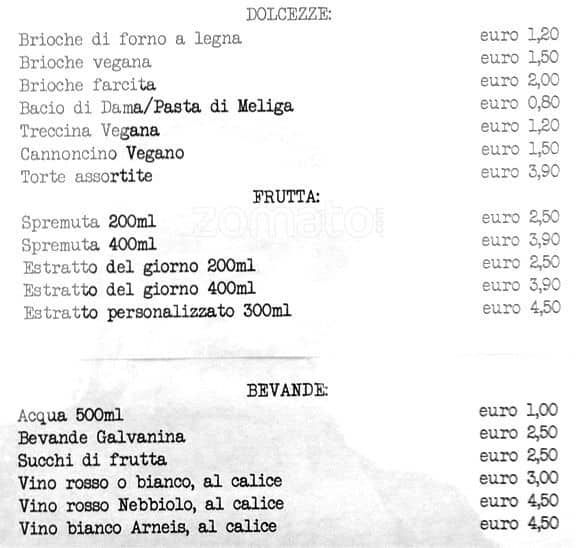 Menu di Semprebio - Partner Ecosistema Naturasì 