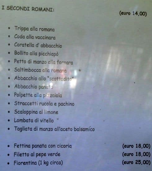 Menu di Il Coccio 
