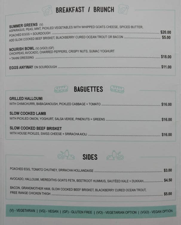 Menu at Rustica Canteen Cbd restaurant, Melbourne