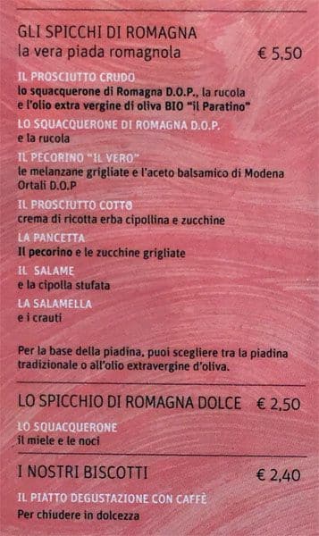Menu di San Patrignano 