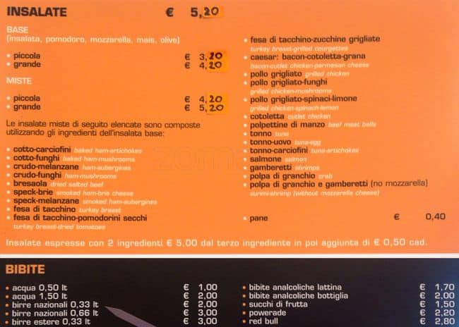 Menu di Gastronomia Emilia 