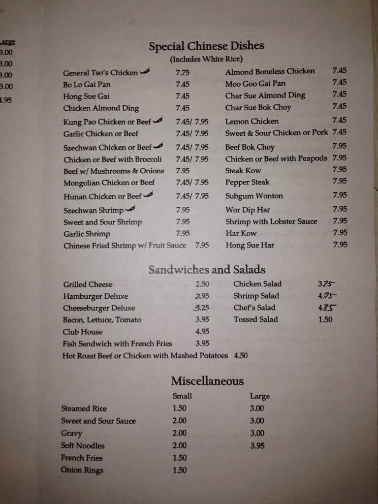 Menu at Golden City restaurant, Toledo, N Summit St