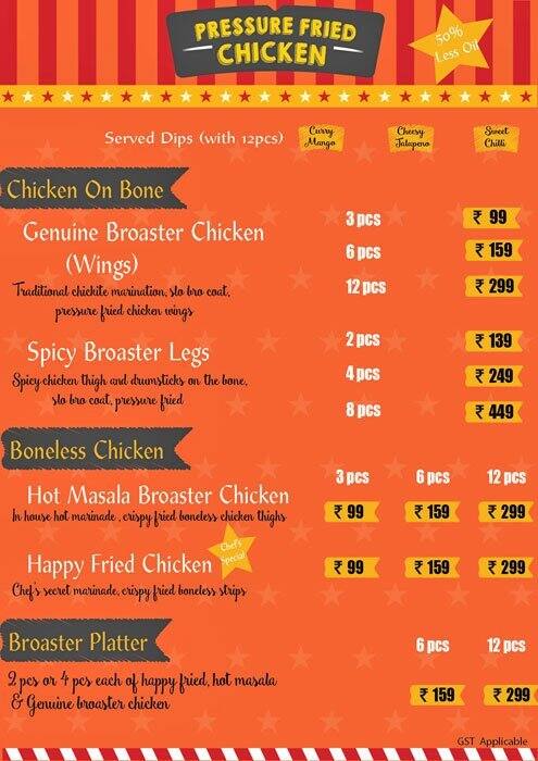 Genuine Broaster Chicken Menu Menu For Genuine Broaster Chicken Patia Bhubaneshwar Zomato 