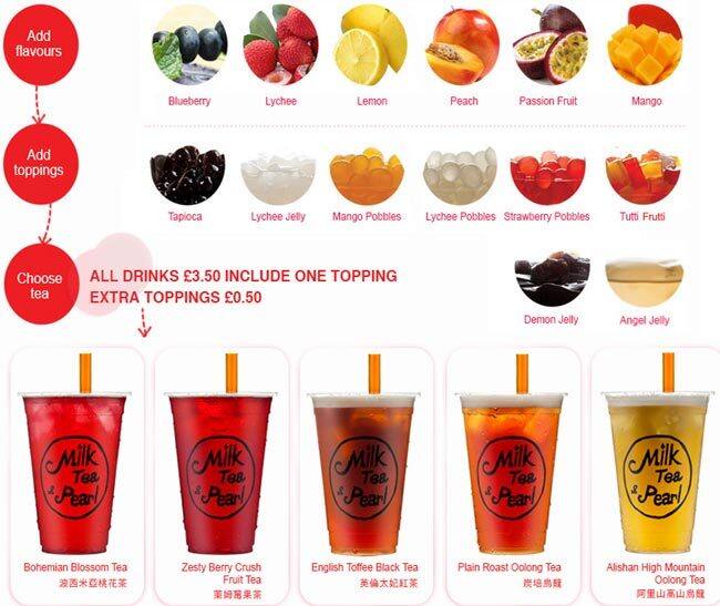 Milk Tea & Pearl a London Foto del Menu con Prezzi Zomato UK