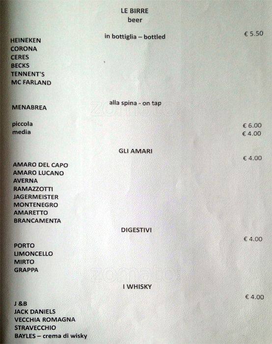 Menu di La Locandina dei Navili 
