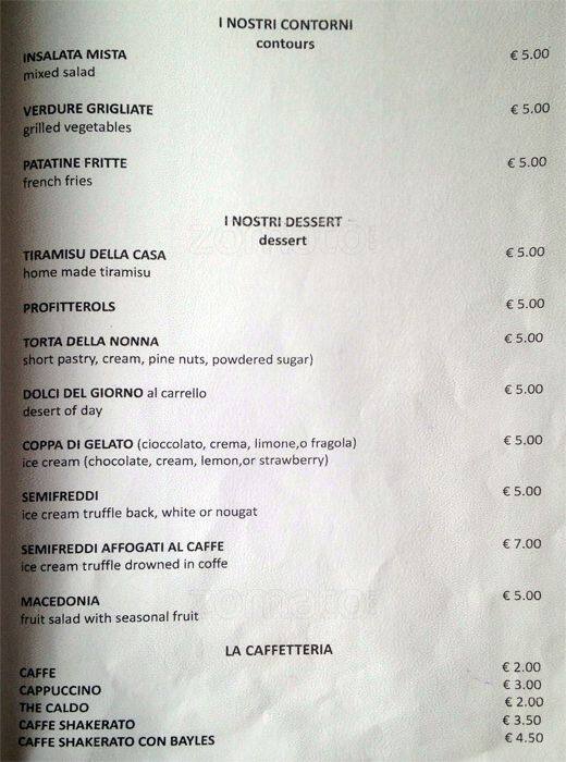 Menu di La Locandina dei Navili 