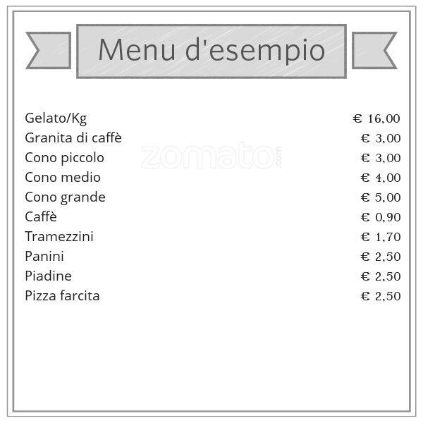 Menu di Non Solo Caffè 