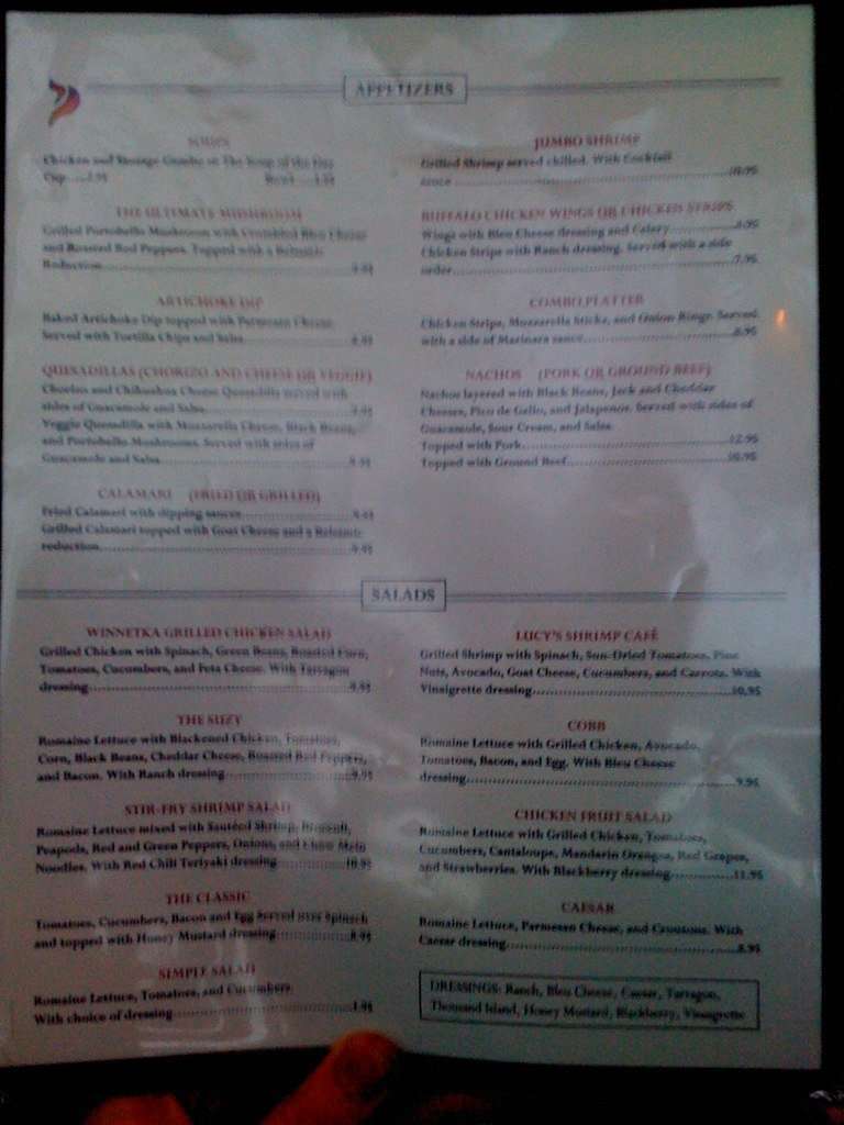 Little Ricky's Rib Joint menu Urbanspoon/Zomato