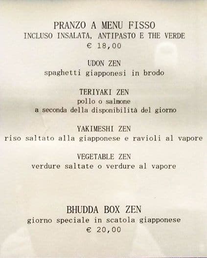 Menu di Shion Camperio 