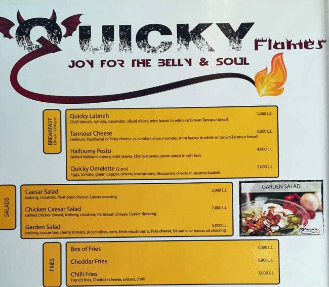 Carta de Quicky Flames