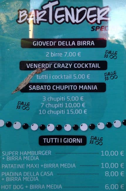 Menu di Tender 