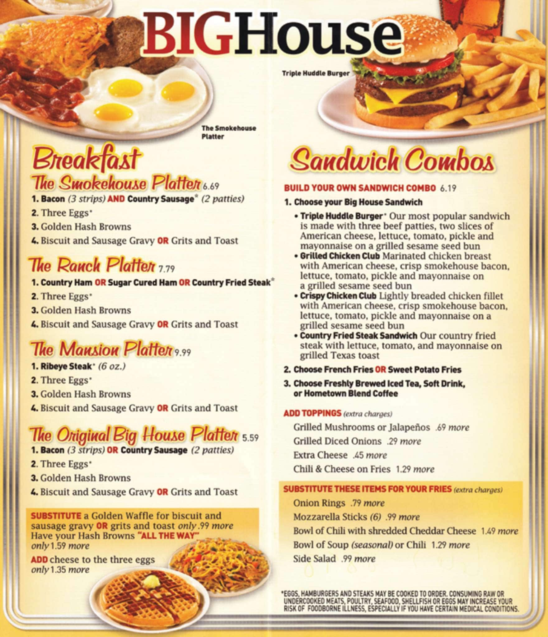 Huddle House Menu, Menu for Huddle House, Cleveland, Cleveland