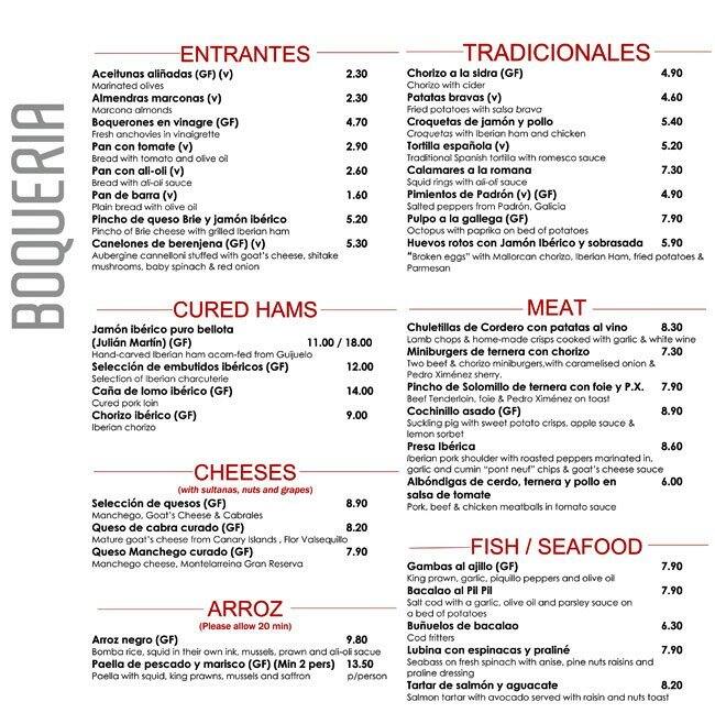 Boqueria Menu, Menu for Boqueria, Battersea, London Zomato UK